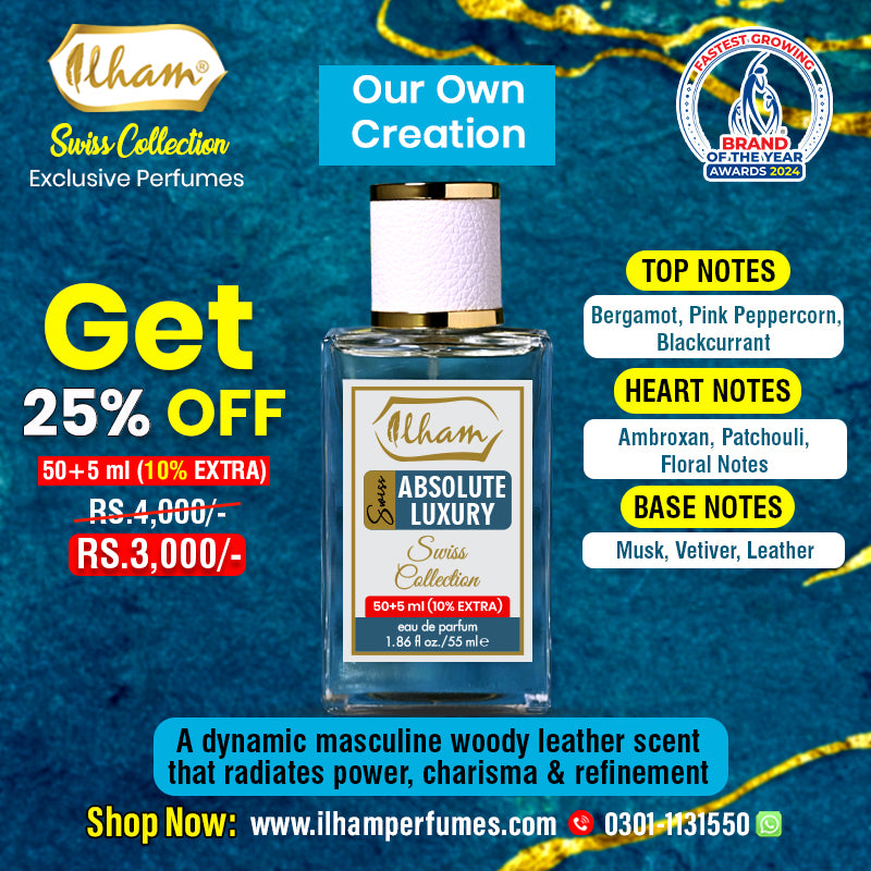 SWISS ABSOLUTE LUXURY 50 + 5 ML (10 % EXTRA)