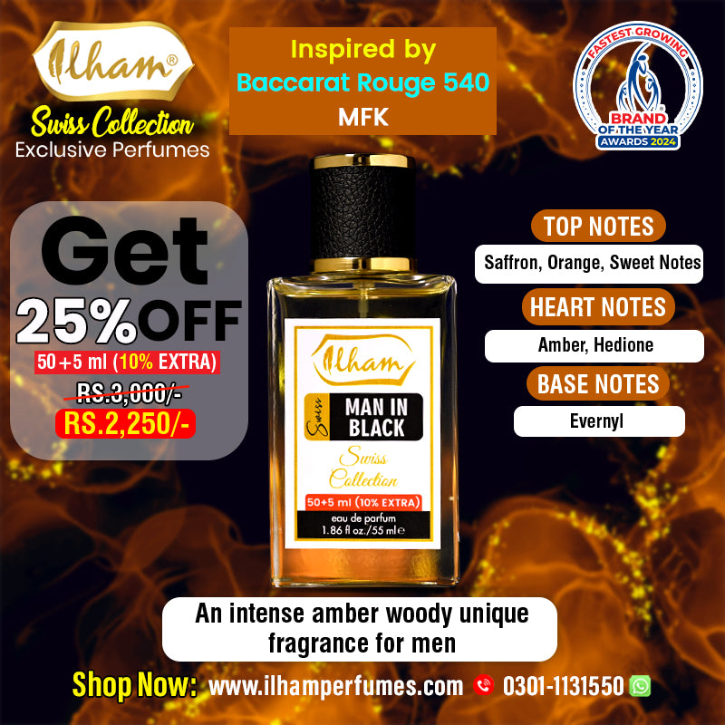SWISS MAN IN BLACK (50+5 ML) - 10% EXTRA