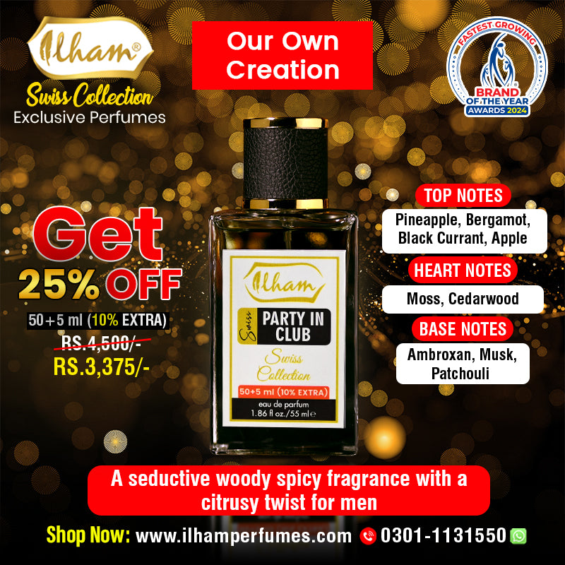 SWISS PARTY IN CLUB 50 ML+ 5 ML (10 % EXTRA)